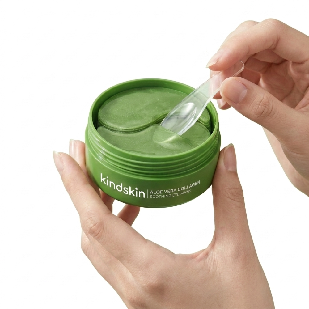 Återfuktande Ögonmasker med Aloe Vera & Kollagen