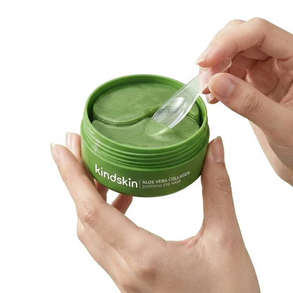 Återfuktande Ögonmasker med Aloe Vera & Kollagen